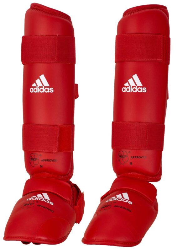 ADIDAS Karate WKF Schien- & Spannschutz WKF approved rot