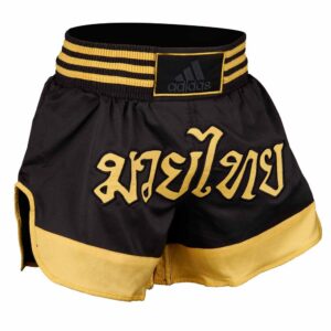 ADIDAS Muay Thai Shorts schwarz/gold