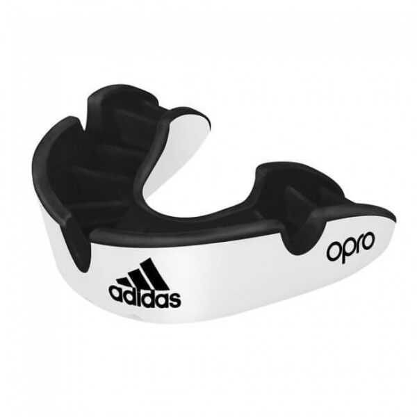 ADIDAS Mundschutz OPRO Gen4 Silver-Edition Weiss Senior