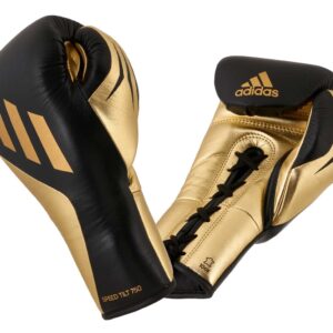 ADIDAS SPEED TILT 750pro Wettkampf Boxhandschuhe Leder schwarz/gold