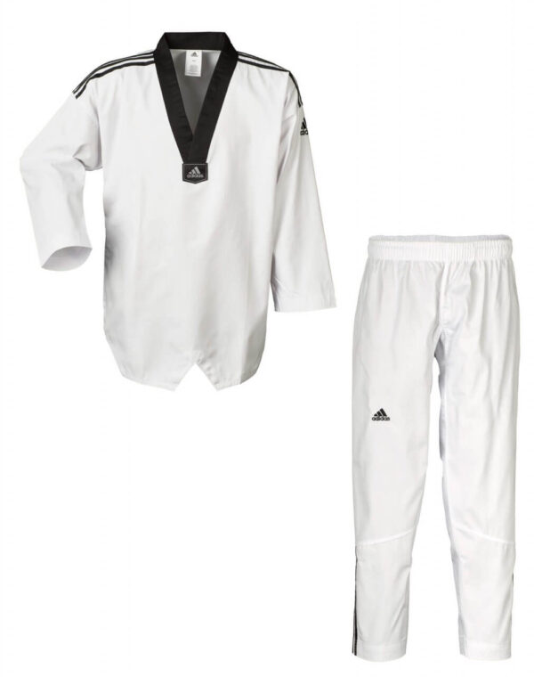 ADIDAS Taekwondo Anzug ADICLUB 3S schwarzes Revers