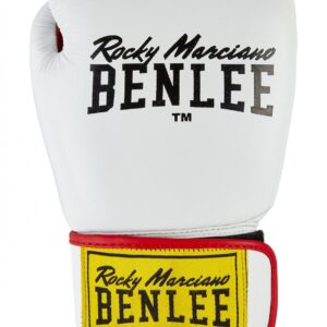 BENLEE Boxhandschuhe DRACO aus Leder White/Black/Red