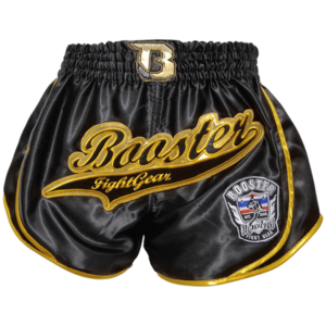 BOOSTER Muay Thai Shorts Retro Gold Slugger 1