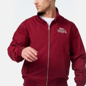 LONSDALE Harrington Jacke Classic Weinrot