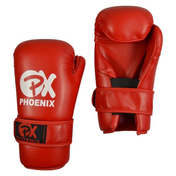 Semikontakt-Handschuhe Pointfighting Kickboxen Open Hands rot