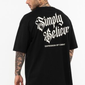 TAPOUT T-Shirt Oversize simply belive schwarz